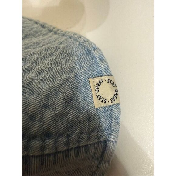Zara Women's Stay Great Denim Bucket Hat Light Washed Blue OS - Picture 9 of 9